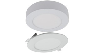 Oprawa sufitowa Downlight okrągły CCT natynk/podtynk 2w1 24W 2200lm zmienna barwa 3000/4000/6500K biały IP20 EC61082