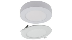Oprawa sufitowa Downlight okrągły CCT natynk/podtynk 2w1 18W 1650lm zmienna barwa 3000/4000/6500K biały IP20 EC61081