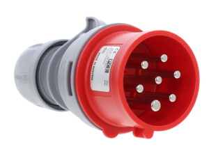 Wtyczka przenośna 16A 7P 400V czerwona IP44 SHARK 017-6v