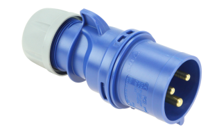 Wtyczka przenośna 32A 3P 230V niebieska IP44 SHARK 023-6