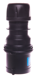 Wtyczka przenośna 32A 3P 400V czarna IP44 TURBO SHARK 023-6TTX