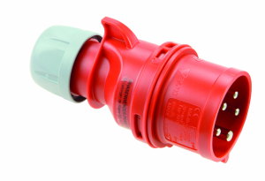 Wtyczka przenośna (zwrotnica faz) 32A 5P 400V czerwona IP44 TURBO SHARK 7025-6