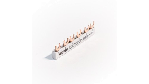 Szyna łączeniowa widełkowa QuickBar, 3-polowa, przekrój 10mm, typ E, długość 6 modułów MEF30610A00