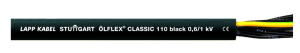 Przewód sterowniczy OLFLEX CLASSIC 110 Black 0,6/1kV 4x1 1120270 /bębnowy/