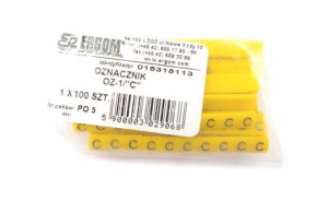 Oznacznik przewodów OZ-1/C żółty E04ZP-01020202400 /100szt./