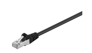 Kabel krosowy patchcord F/UTP kat.5e CCA czarny 2m 68658