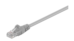 Kabel krosowy patchcord U/UTP kat.5e CCA szary 0,5m 68337