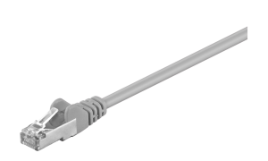 Kabel krosowy patchcord F/UTP kat.5e CCA szary 10m 50133