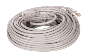 Kabel krosowy patchcord U/UTP kat.5e CCA szary 20m 68362