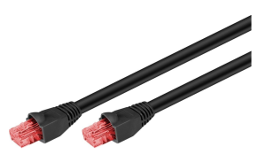 Kabel krosowy outdoor patchcord U/UTP kat.6 CU czarny 40m 55436