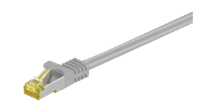 Kabel krosowy patchcord S/FTP (PiMF) kat.6A LSZH szary 7,5m 91630