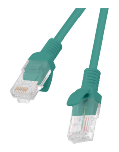 Kabel krosowy patchcord U/UTP kat.5e 10m zielony PCU5-10CC-1000-G