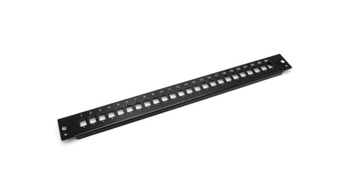 Płyta czołowa do światłowodowego panelu krosowego24x LC duplex 1U (do DN-96200-QL), czarny DN-96207-BL-QL