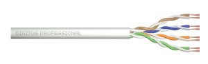 Kabel teleinformatyczny U/UTP kat.5e 4x2xAWG24/7 linka Digitus DK-1511-P-305-1 /305m/