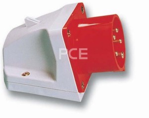 Wtyczka siłowa odbiornikowa 32A 5P 400V czerwona IP44 PCE 525-6
