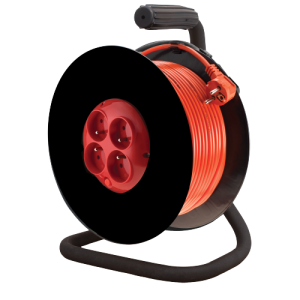 Przedłużacz bębnowy 20m 4x2P+Z 16A 3x 1,5mm2 OMY (H03VV-F) pomarańczowy Elgotech PZB-40-20Y