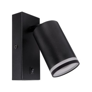 Kinkiet czarny IP20 ruchomy ZULA WLL GU10 35W Ideus 03998
