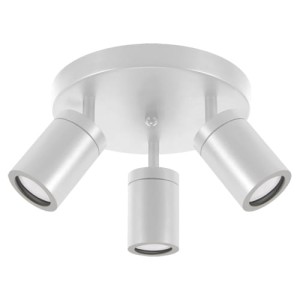 Oprawa ścienno-sufitowa łazienkowa biała IP44 ruchoma TENOR GU10 3x20W Ideus 04074