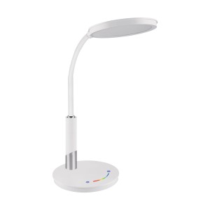 Lampka biurkowa LED 9W z regulacją światła i włącznikiem dotykowym biała SAMUEL Ideus 04173
