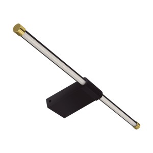 Kinkiet LED łazienkowy IP44 12W czarny 50cm 1480lm 4100K PASO Ideus 4115