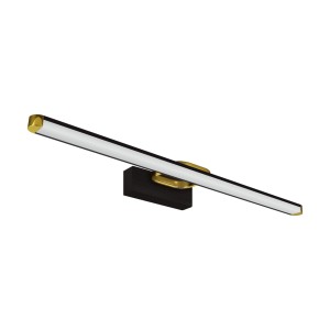 Kinkiet LED łazienkowy IP44 12W czarny 63cm 1430lm 4100K PRYMUS Ideus 4020