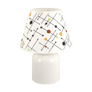 Lampka stołowa biała 25W IMBIR E14 Ideus 04102
