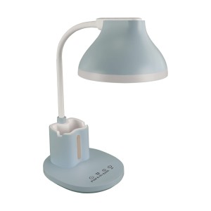 Lampka biurkowa LED 7W z regulacją światła barwy i włącznikiem dotykowym niebieska DEBRA Ideus 04232