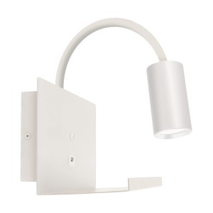 Kinkiet biały IP20 ruchomy TELO WLL GU10 35W Ideus 04188
