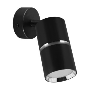 Kinkiet czarny chrom IP20 ruchomy DIOR SPT GU10 35W Ideus 04260