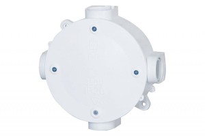Puszka instalacyjna natynkowa z zaciskami fi 160x 60mm IP20 POH 37 do rur RL 37 biała Pak-Plast POH37Z