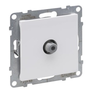 Gniazdo TV białe typu "F" końcowe 1.5DB IP20 Suno Legrand 721163
