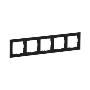 Ramka 5-krotna czarna 368x83x9.8 IP20 Suno LEGRAND 721525