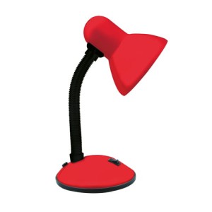 Lampka na biurko 40W czerwona TOLA E27 Ideus 02850
