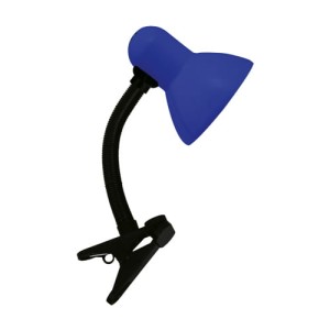 Lampka do czytania z klipsem 40W niebieska TOLA E27 CLIP Ideus 02855