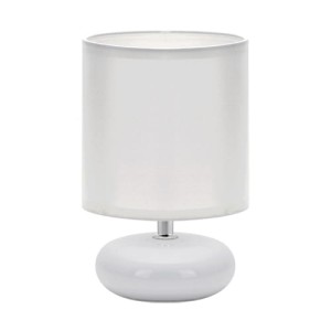 Lampka stołowa biała 40W PATI E14 Ideus 03143