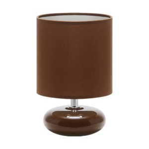 Lampka stołowa brązowa 40W PATI E14 Ideus 03145