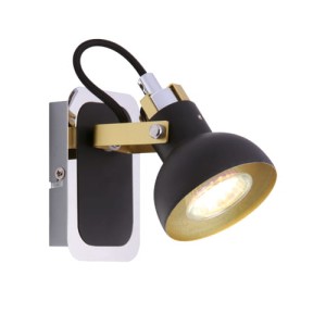 Kinkiet czarny ruchomy dekoracyjny MARIO GU10 35W IP20 Ideus 03042