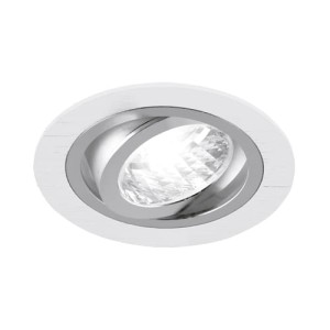 Sufitowa oprawa punktowa biała chrom 50W GU10 IP20 ALUM Ideus 03222