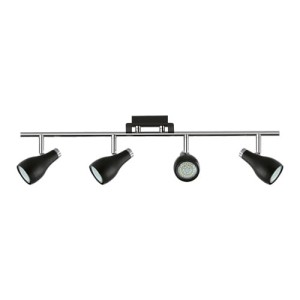Oprawa ścienno-sufitowa czarna 4x35W GU10 IP20 KINGA Ideus 03254