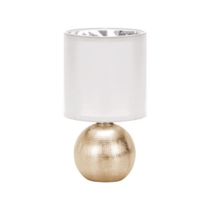 Lampka stołowa złota biała 40W PERLO E14 Ideus 03291