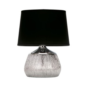 Lampka stołowa chrom czarna 40W JAGODA E14 Ideus 03292