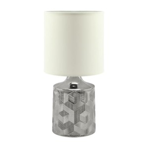 Lampka stołowa chrom biała 25W LINDA E14 Ideus 03785