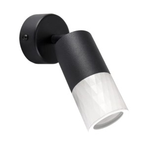 Oprawa dekoracyjna biało-czarna 35W ruchoma PIANO SPT GU10 Ideus 03880