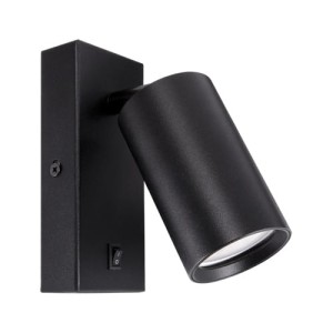 Kinkiet czarny IP20 ruchomy DARIA WLL GU10 35W Ideus 04094