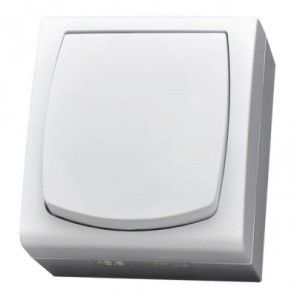 Madera biały n/t łącznik jednobiegunowy IP44
