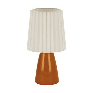 Lampka stołowa pomarańczowa ceramiczna 25W MALMA E14 Ideus 04399