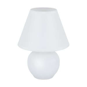 Lampka stołowa biała ceramiczna 25W GALA E14 Ideus 04400