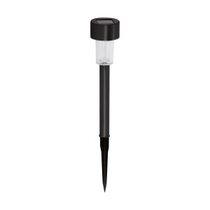 Lampa solarna LED czarna wbijana IP44 PROSTO zimna biała Ideus 04374