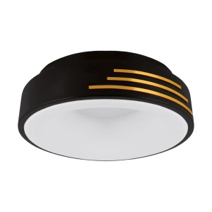 Plafoniera LED 24W 2870lm 4200K czarno-złota okrągła LIBRUS Ideus 04164