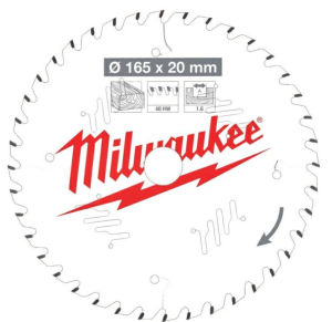 MILWAUKEE PIŁA TARCZOWA 165x20x1,6x40z CSB 4932471932